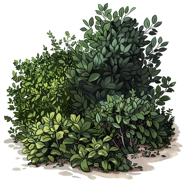 Thick Green Bushes