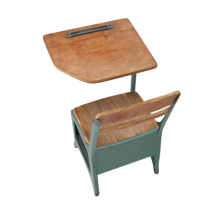 Vintage Wooden School Desk