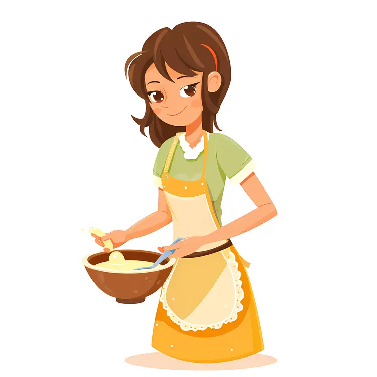 Woman Baking in the Kitchen