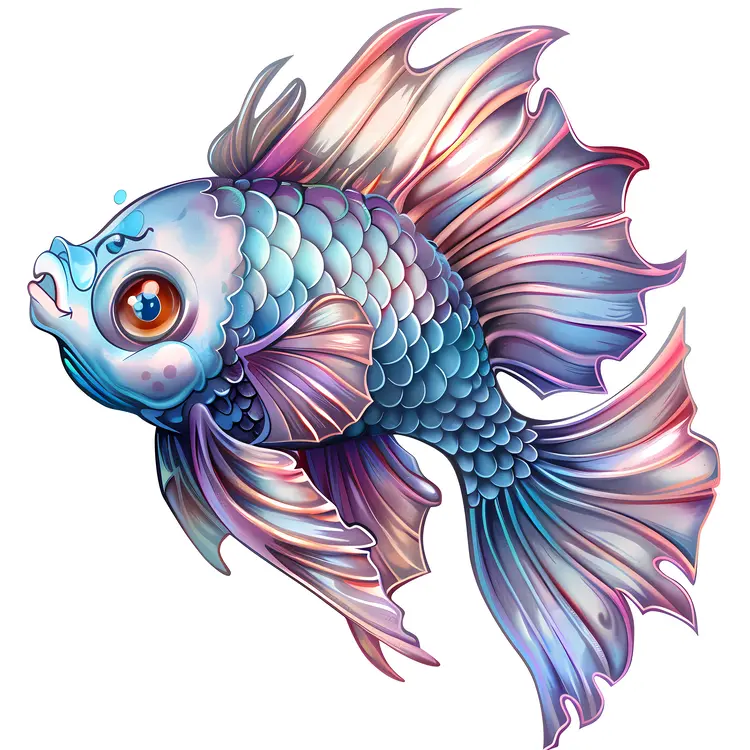 Colorful Fish with Detailed Scales