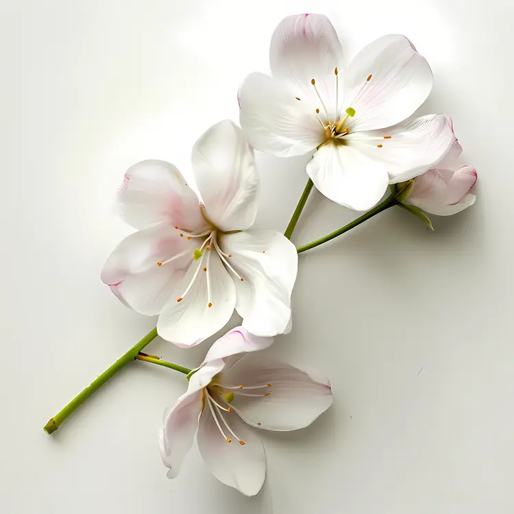Delicate White Cherry Blossoms