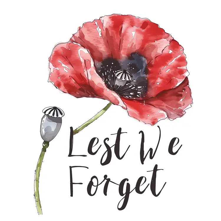 Red Poppy Flower for Remembrance Day
