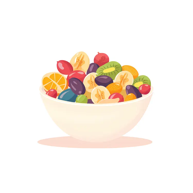 Bowl of Fresh Fruit Salad