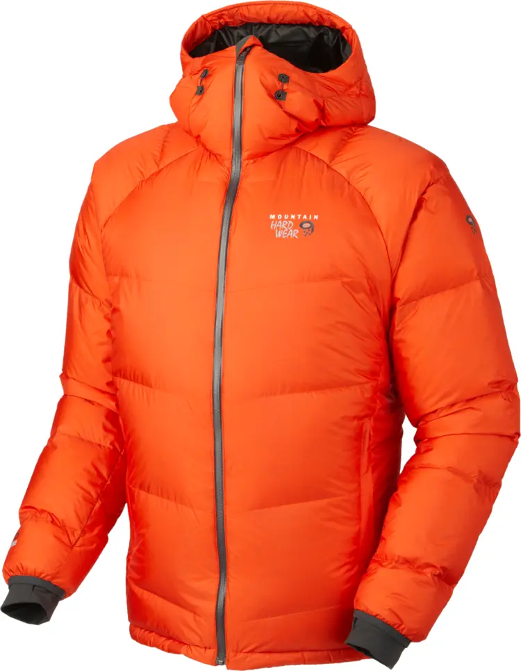 Warm Orange Hooded Jacket for Winter