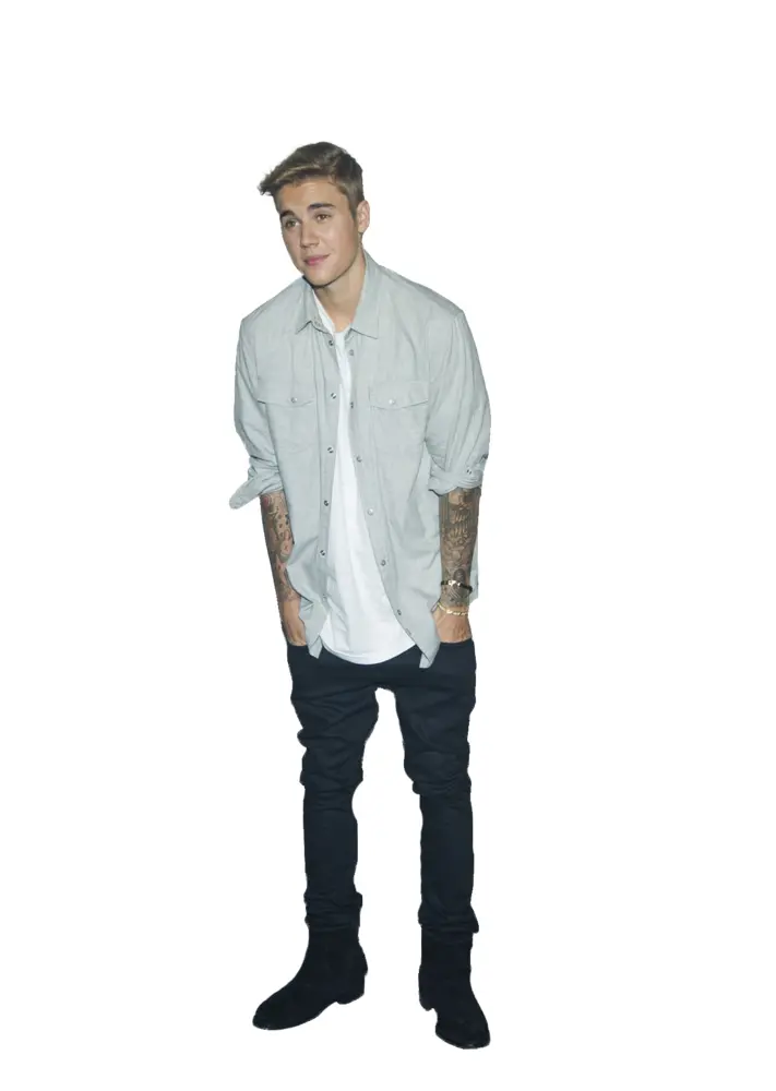 Young Male Standing in Casual Outfit
