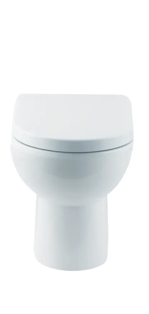 Compact White Toilet for Bathroom