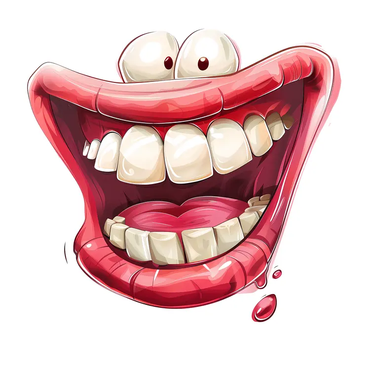 Big Mouth Cartoon Illustration