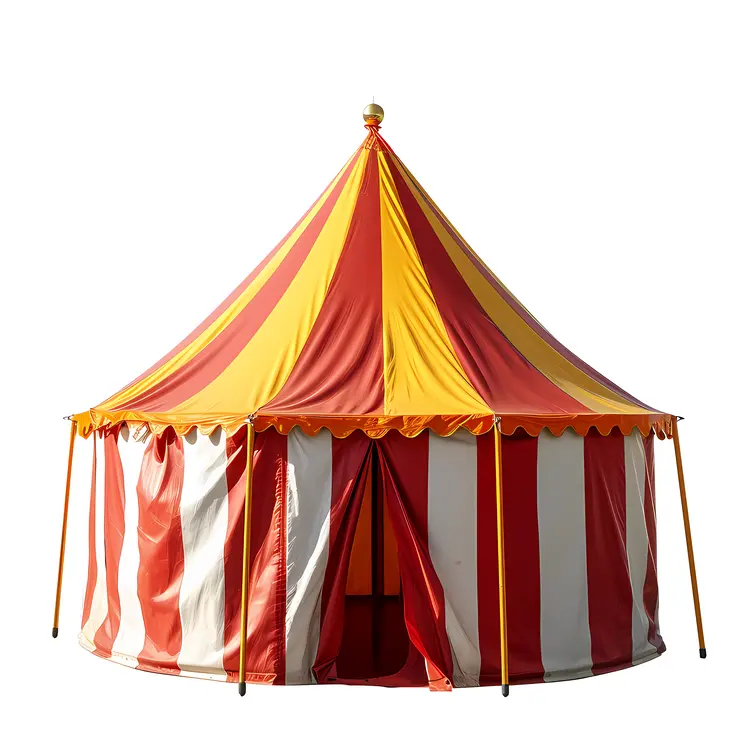 Yellow and Red Festival Tent