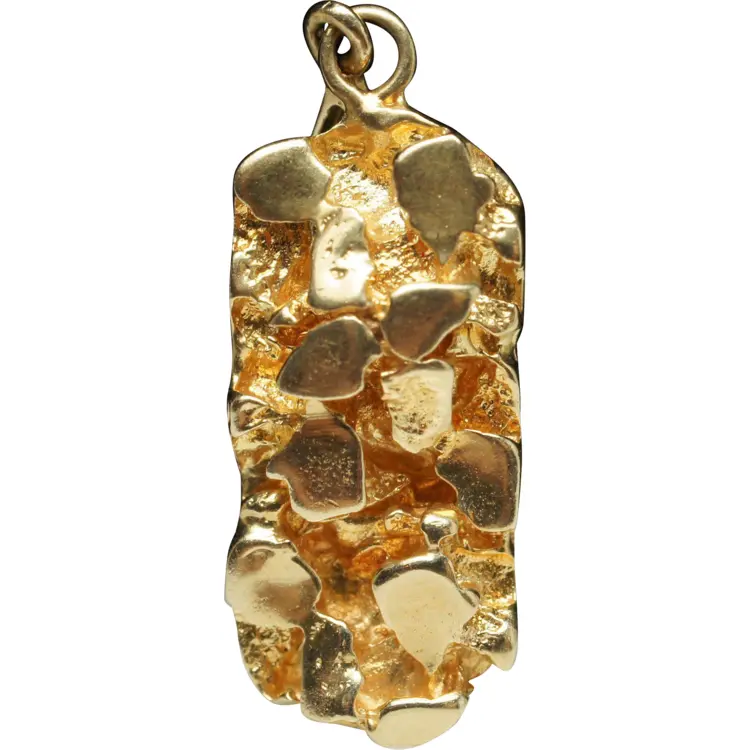 Gold Nugget Pendant for Fashion