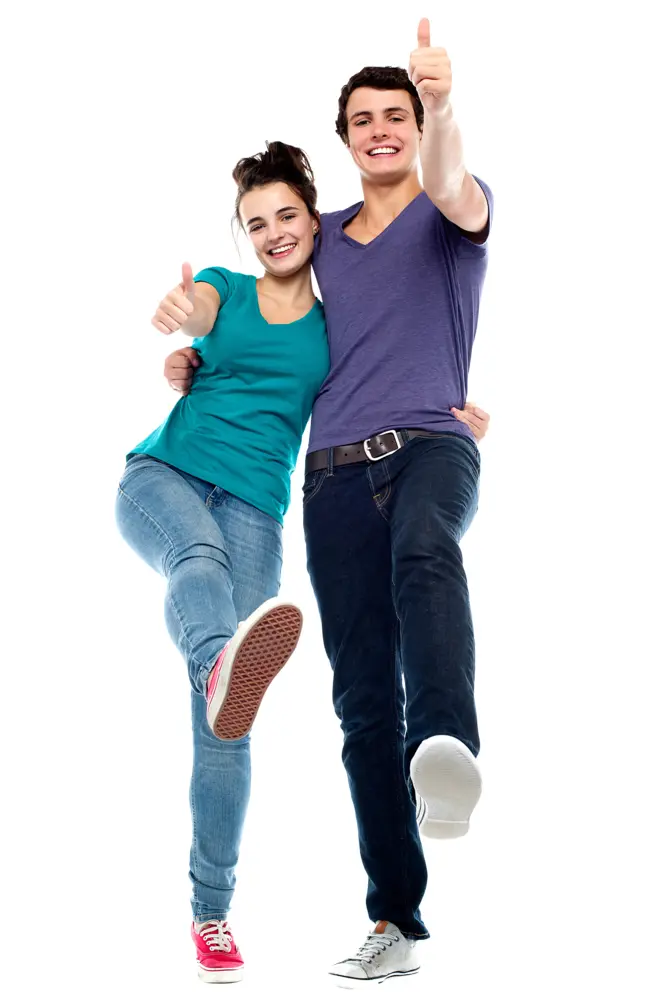 Couple Giving Thumbs Up