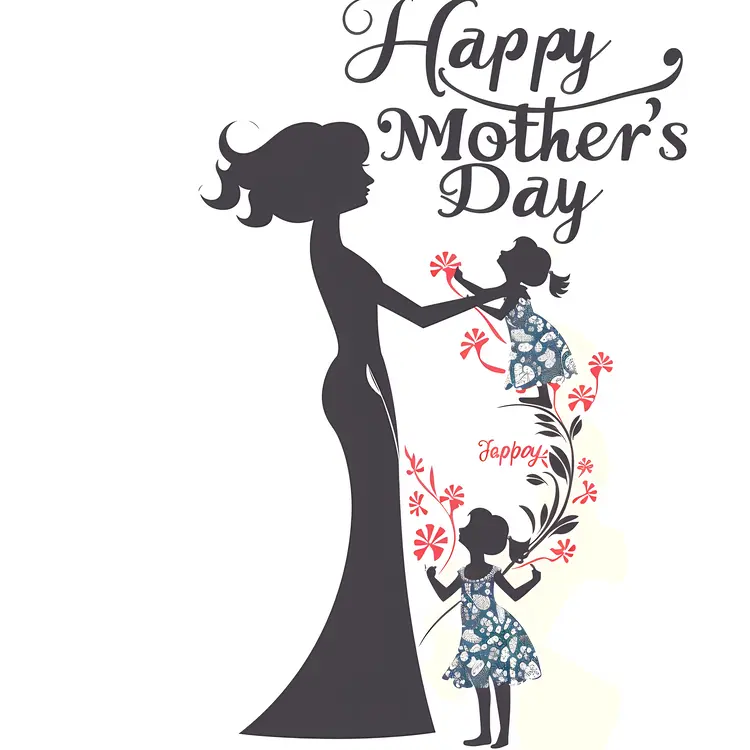 Happy Mother's Day Silhouette Greeting