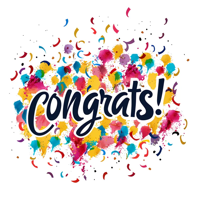 Colorful Congrats Confetti