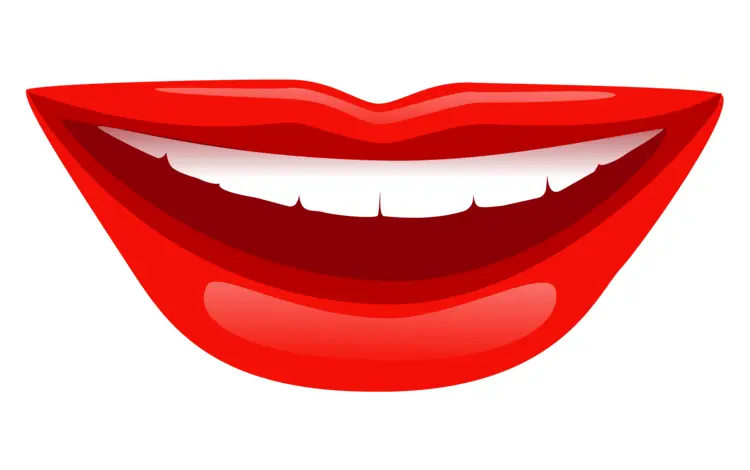 Red Lips with a Smile