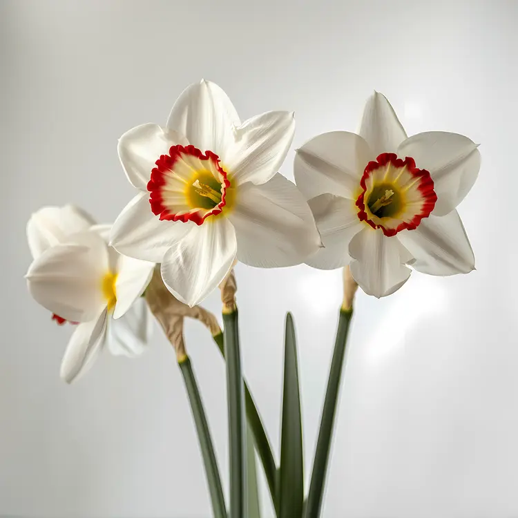 Beautiful White Daffodils in Bloom