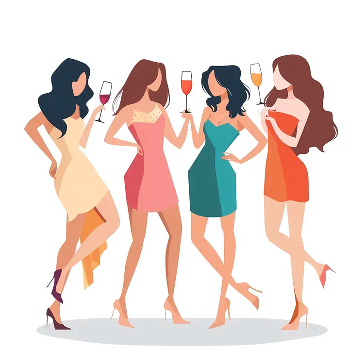 Group of Women at a Party