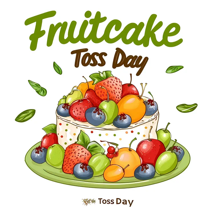 Fruitcake Toss Day Celebration with Berries