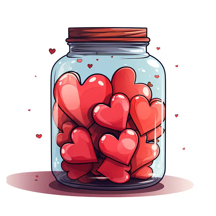 Hearts in a Glass Jar