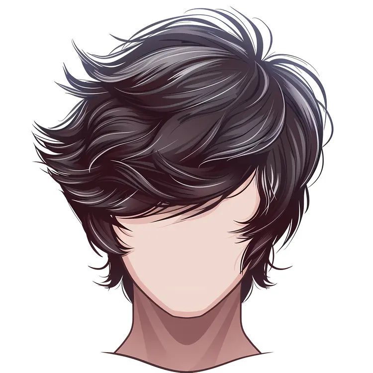 Black Messy Hair