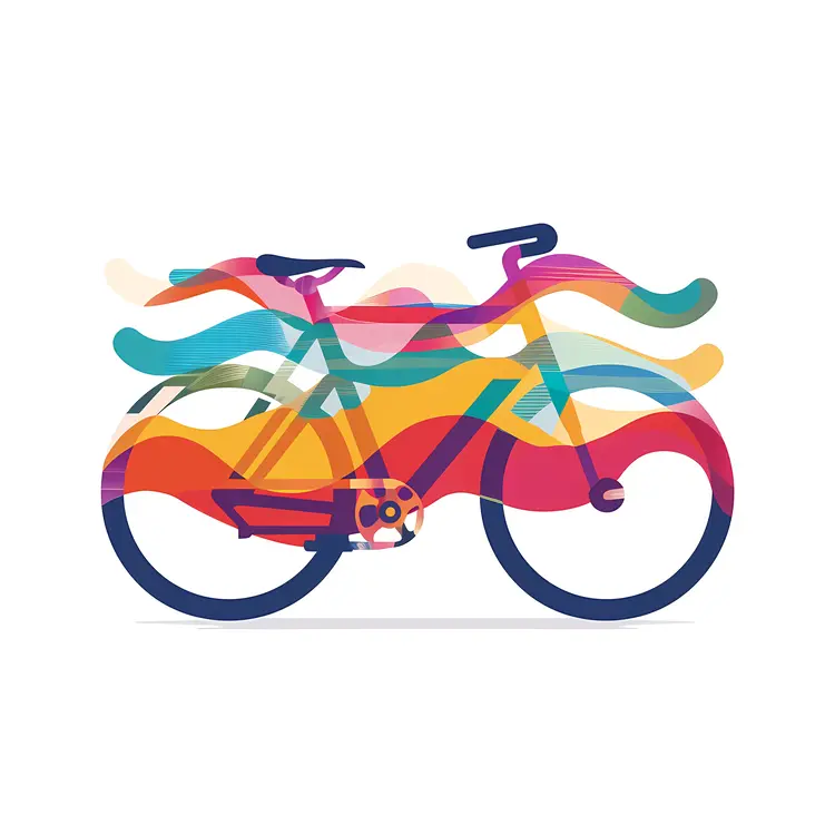 Colorful Bicycle Illustration
