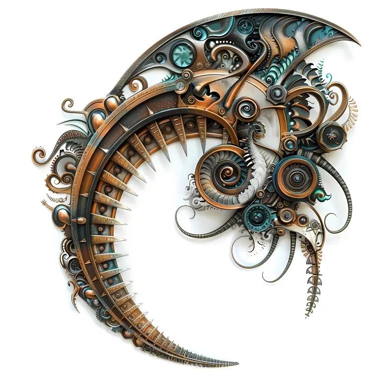 Steampunk Crescent Design