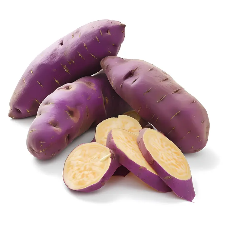 Purple Sweet Potatoes with Slices