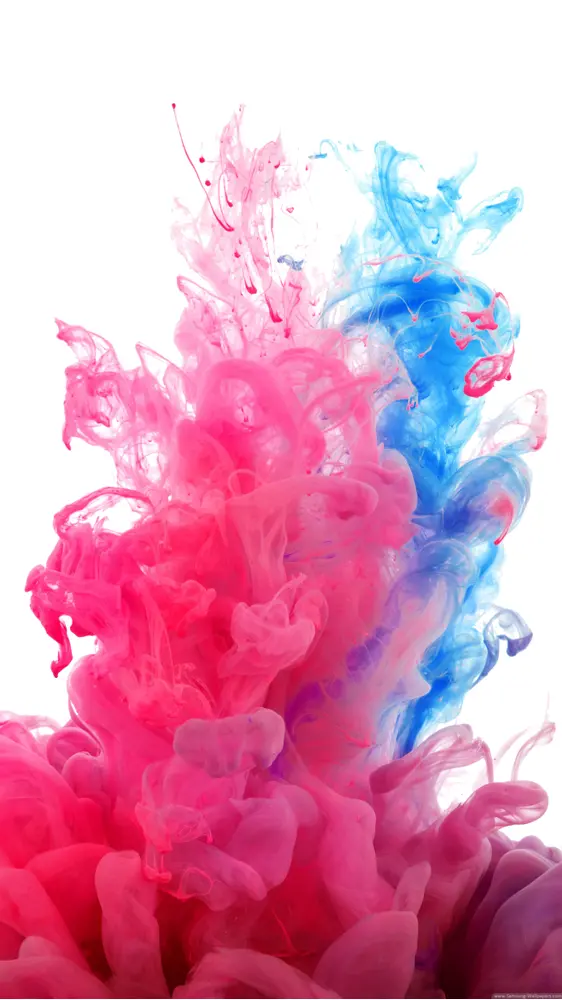 Colorful Pink and Blue Ink Splash