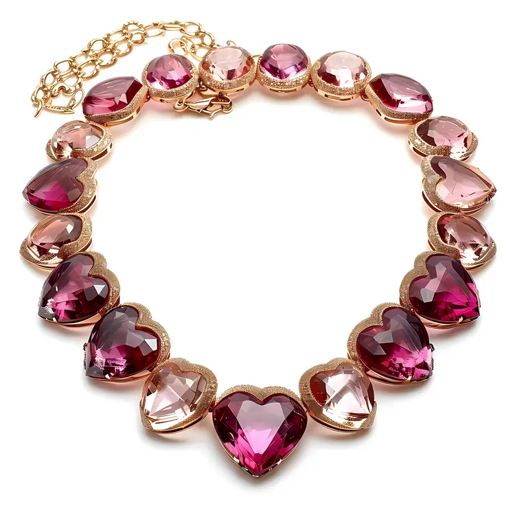 Pink Heart Necklace