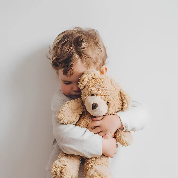Child Hugging Teddy Bear