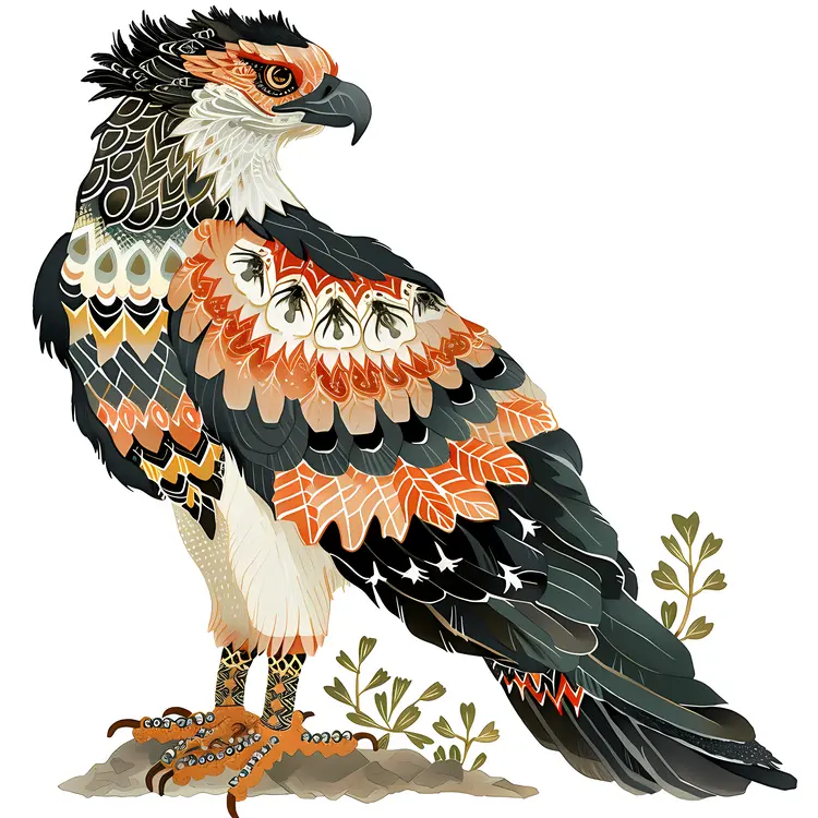 Majestic Decorative Eagle with Intricate Feathers