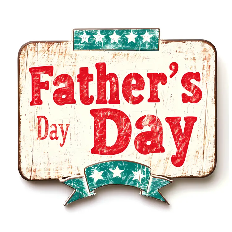 Vintage Father's Day Text