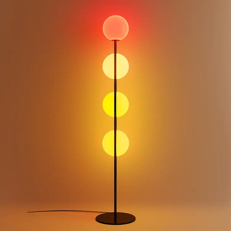 Colorful Floor Lamp with Spheres