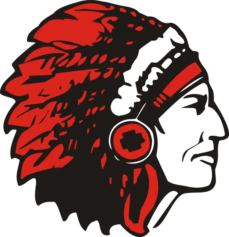 Red and Black Feather Headdress Profile