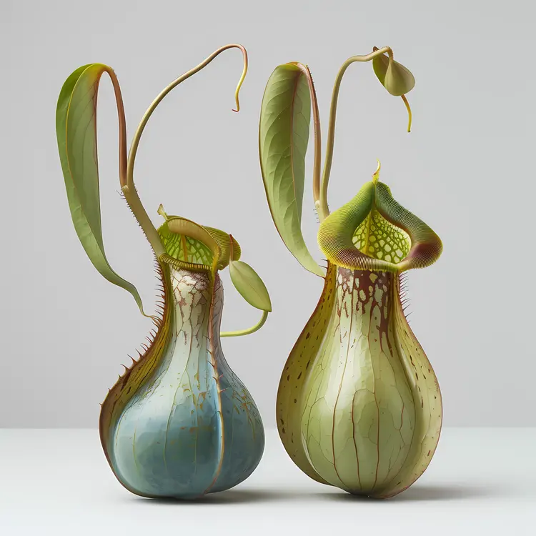 Detailed Pitcher Plant Illustration