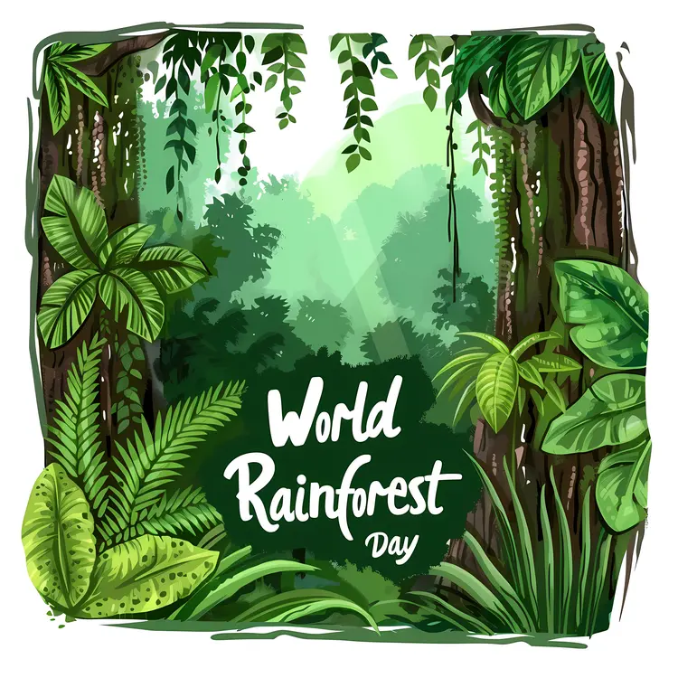 World Rainforest Day with Dense Foliage