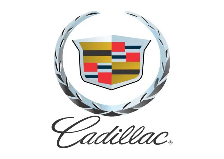 Cadillac Car Emblem with Laurel Wreath