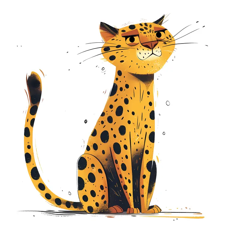 Cute Leopard Illustration