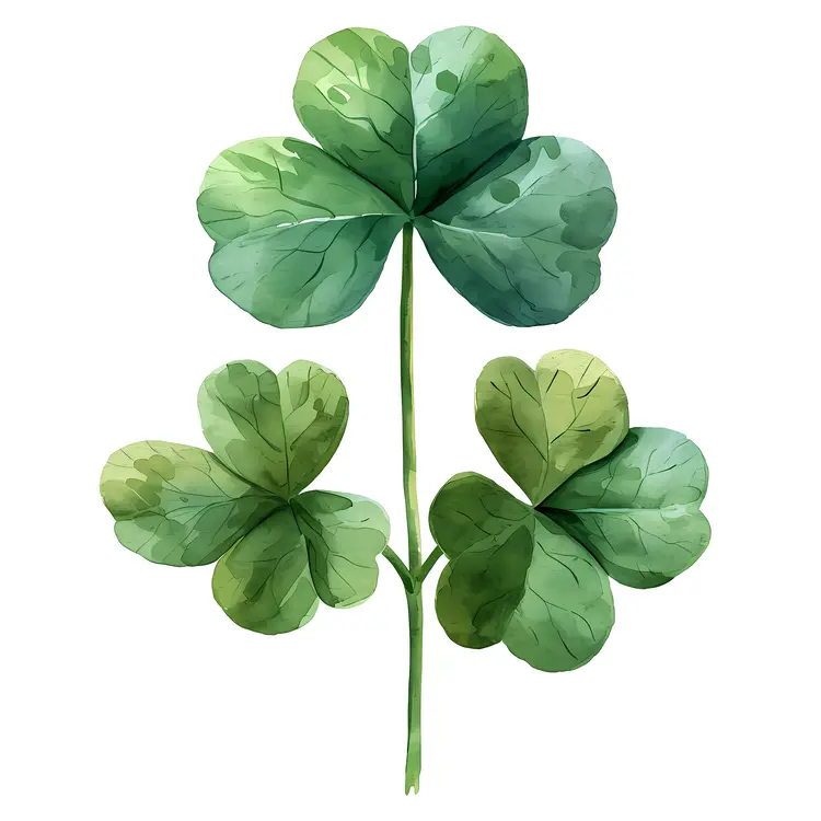 Green Clovers in Nature