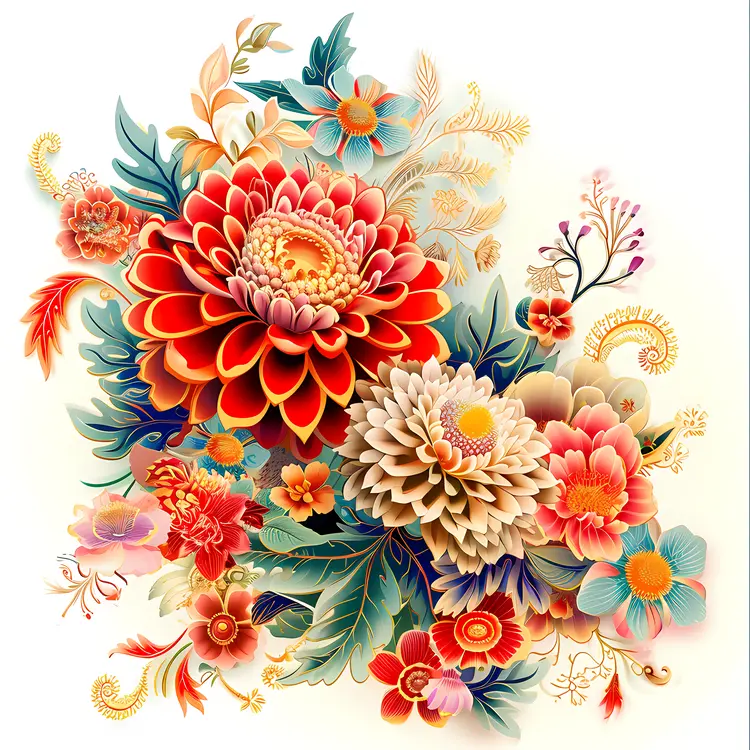 Large Blooming Flowers
