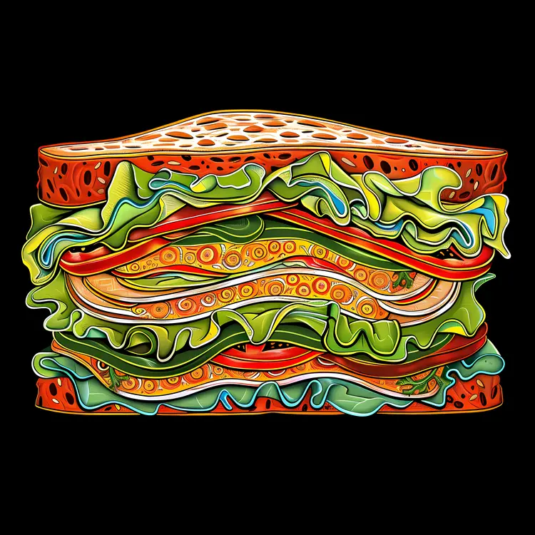 Delicious Layered Sandwich