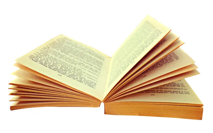 Open Book with Pages Turning