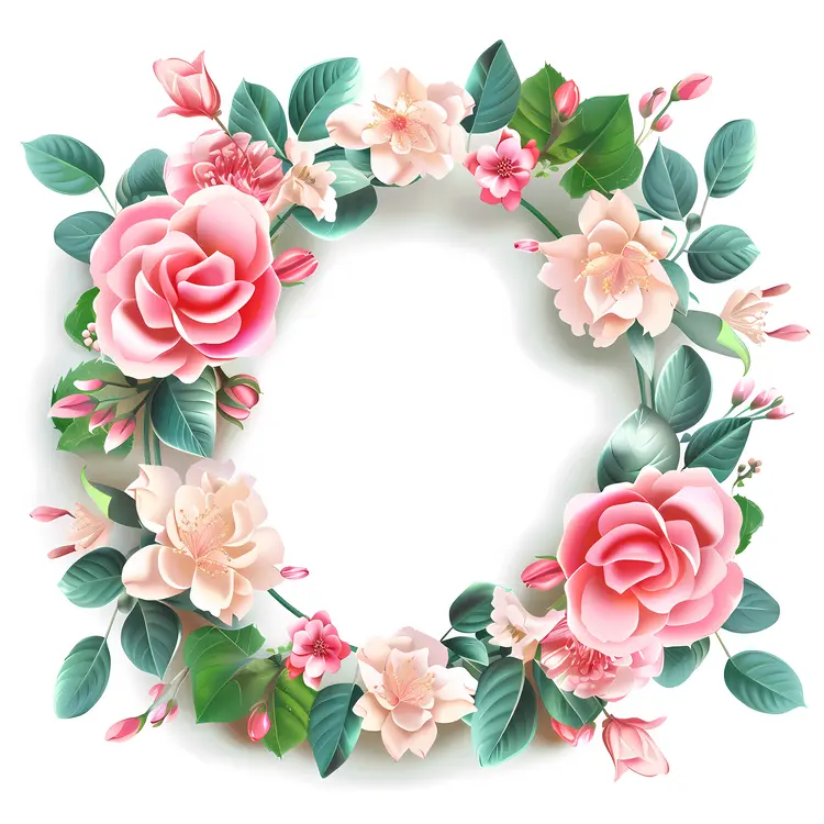 Circular Floral Wreath