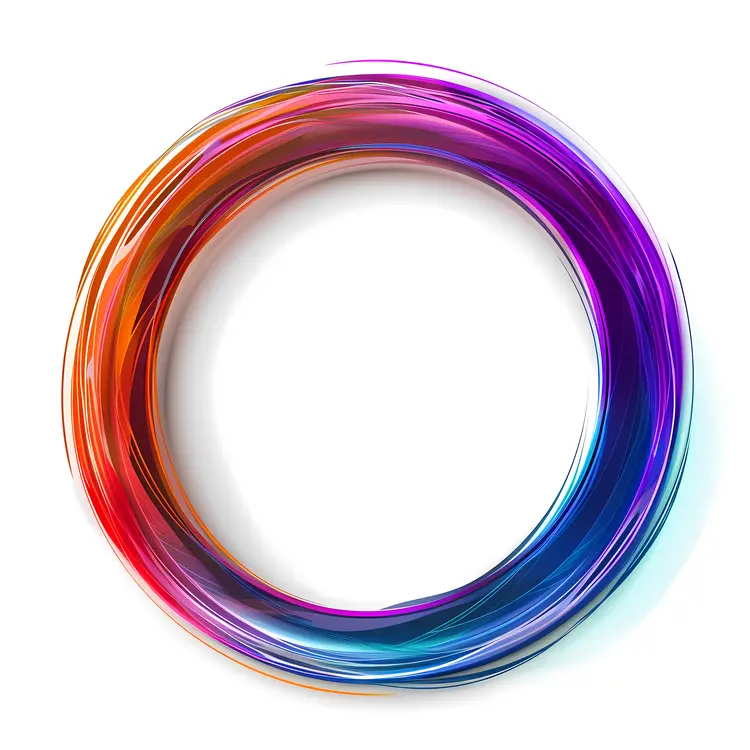 Vibrant Circular Swirl with Multicolor Gradient