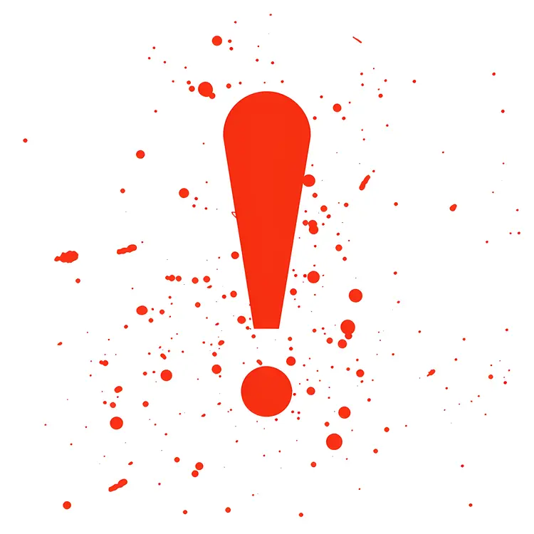 Splattered Exclamation Mark