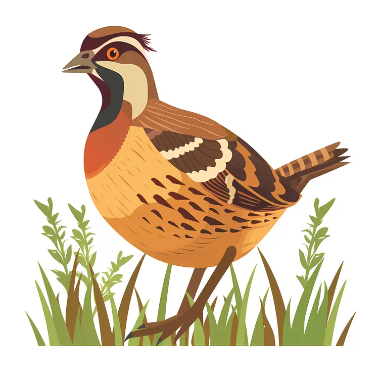 Striped Bird in Natural Habitat