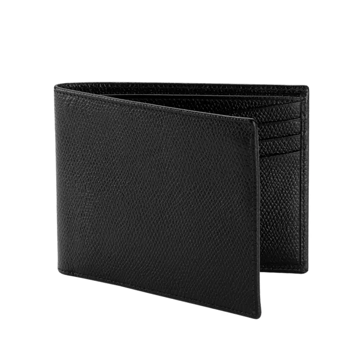 Black Leather Bifold Wallet