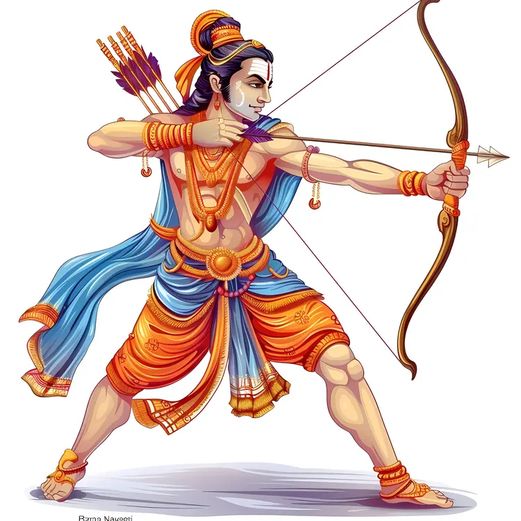Mythological Archer with Bow and Arrow