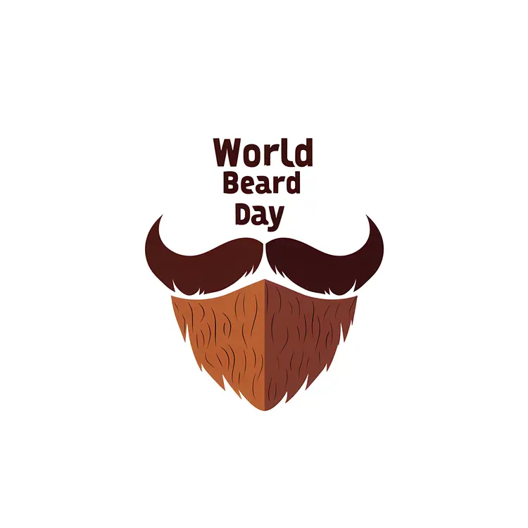 World Beard Day Celebration Illustration
