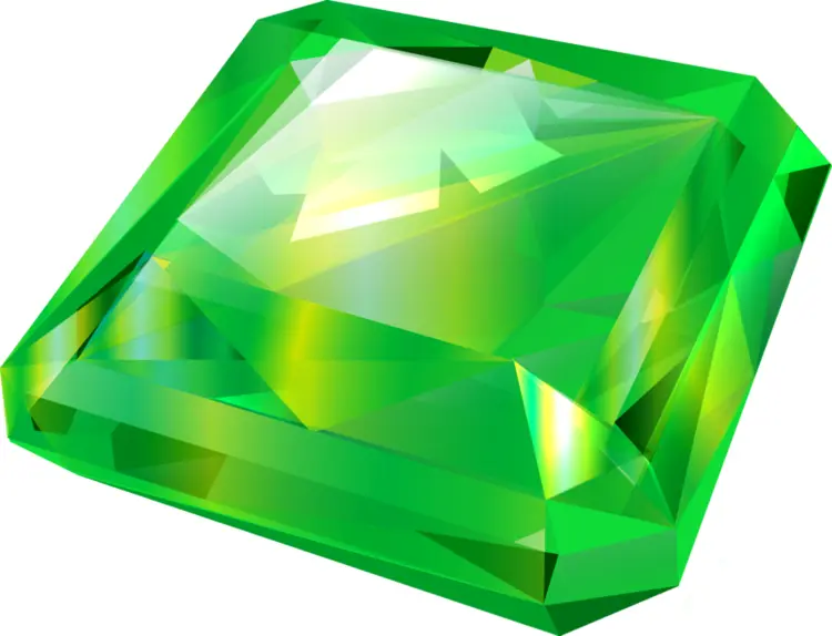 Rectangular Green Gemstone