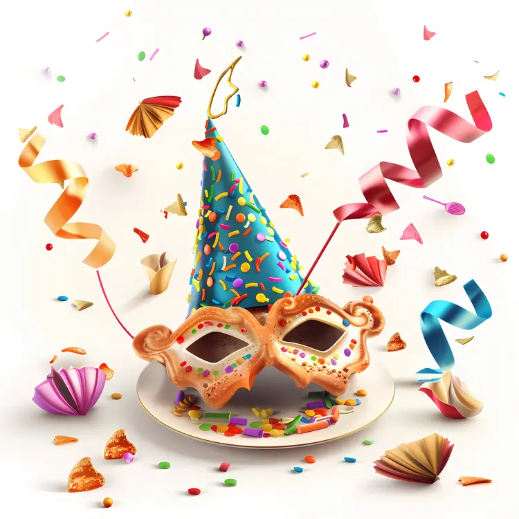 Festive Party Hat and Mask