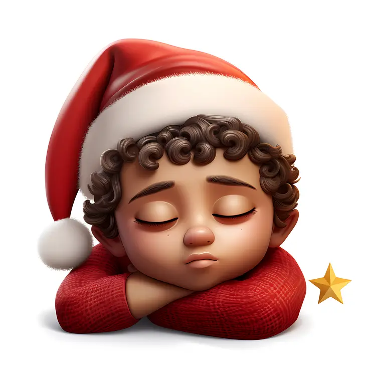 Boy with Santa Hat